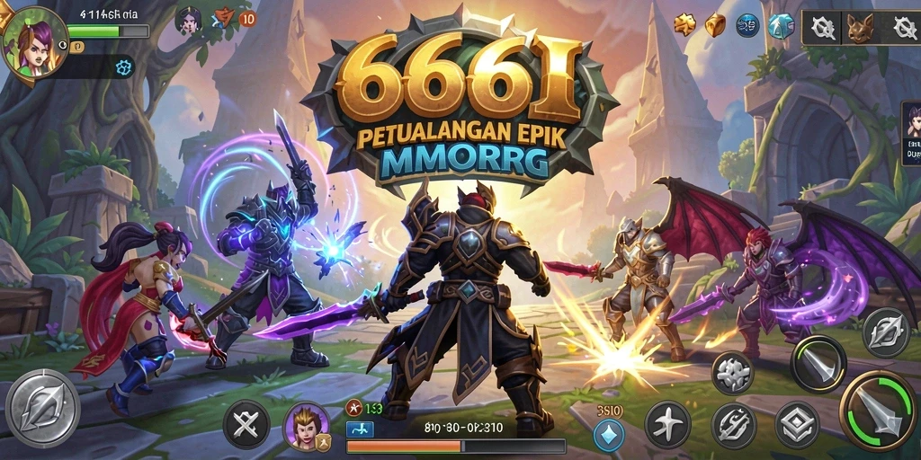 Screenshot dari gameplay 666I yang menampilkan aksi mendebarkan.
