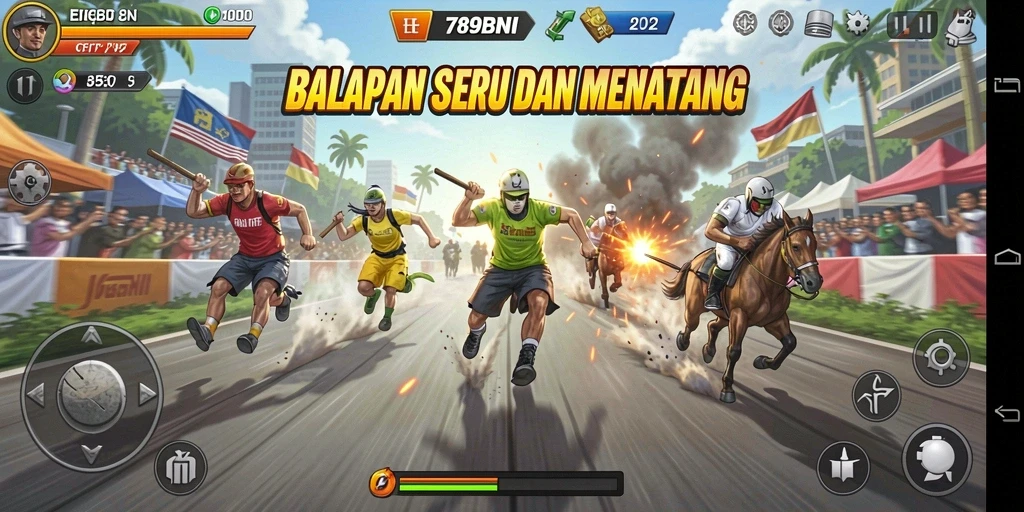 Tampilan gameplay Racing yang seru di 789BNI.