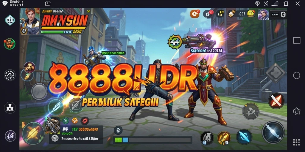 Tangkapan layar gameplay <strong>888IDR</strong> dengan aksi pertempuran yang mendebarkan.