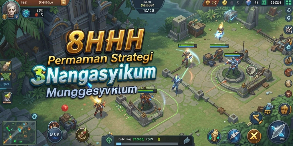 Tampilan gameplay SLG yang mendebarkan di 8HHH.