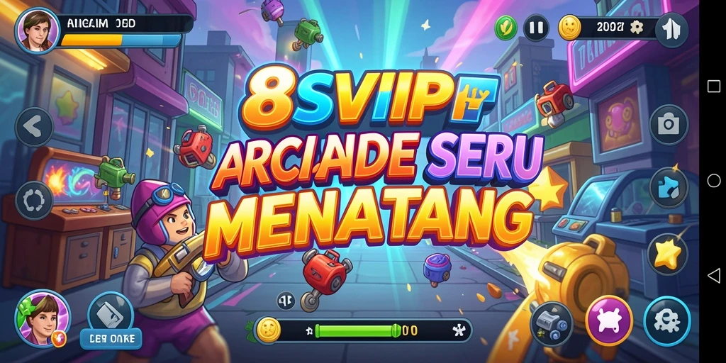 Screenshot utama 8SVIP menunjukkan gameplay Arcade yang seru dan menantang.