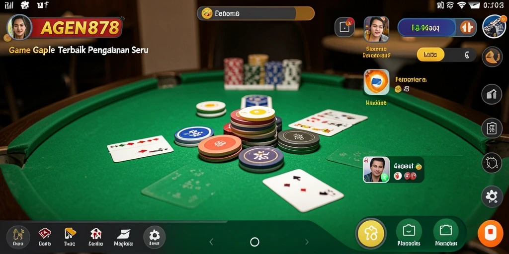 Tampilan gameplay Gaple yang seru dan interaktif.