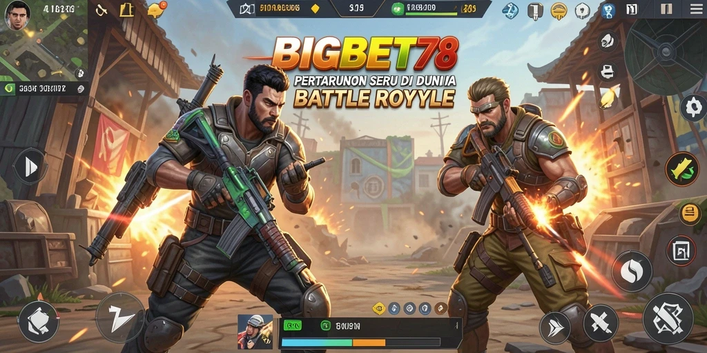 Tangkapan layar gameplay seru di BIGBET78 dengan aksi Battle Royale.