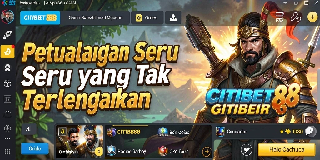 Tangkapan layar CITIBET88 menunjukkan aksi petualangan yang mendebarkan.