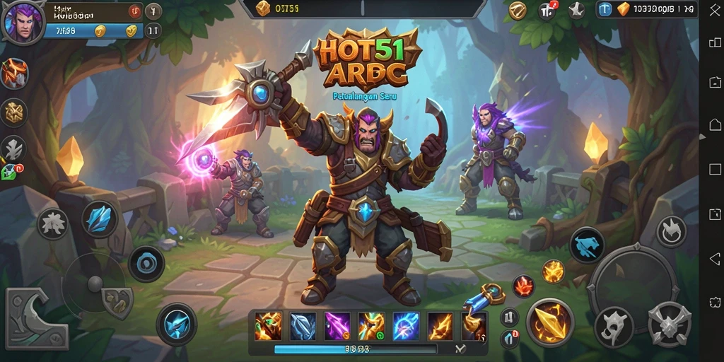 Tampilan menakjubkan dari gameplay HOT51 dalam dunia ARPG yang mendebarkan.