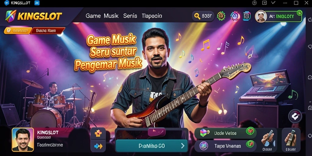 Tampak gameplay menarik dari <strong>KINGSLOT</strong> yang penuh warna.