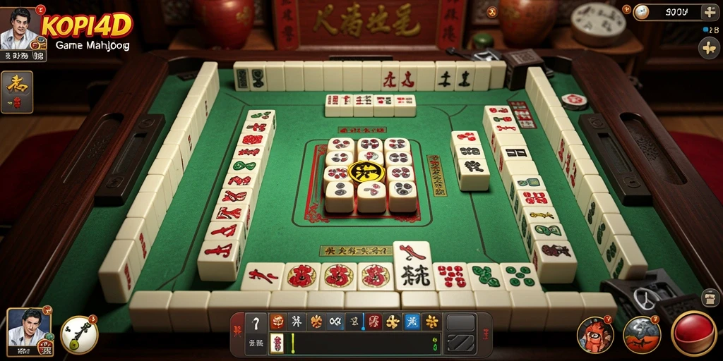 Screenshot KOPI4D menampilkan aksi permainan Mahjong yang seru.