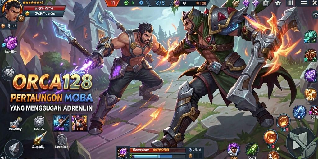 Tampilan gameplay seru dan intens dalam ORCA128, sajikan momen mendebarkan.