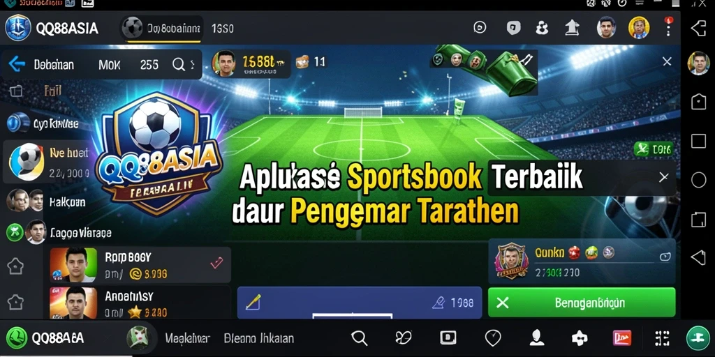 Tampilan gameplay menarik dan fitur-fitur unggulan Sportsbook.