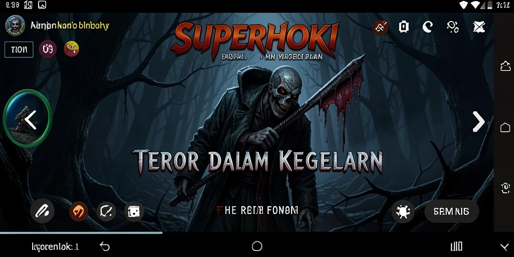 Gameplay SUPERHOKI yang mencekam dan penuh ketegangan.